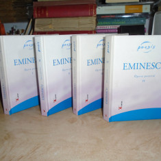 MIHAI EMINESCU - OPERA POETICA ( 4 VOL. ) , 2005 , 2.500 EX ( CARTONATE ) *