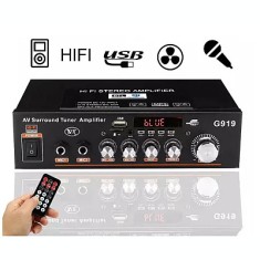 Amplificator Karaoke G919, BT, SD card, MP3, FM, 360W P.M.P.O foto