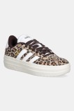 adidas sneakers din piele &icirc;ntoarsă Vl Court Bold culoarea bej, JS4376