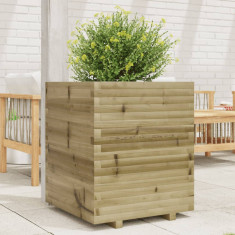 vidaXL Jardinieră de grădină, 60x60x72 cm, lemn de pin impregnat