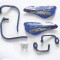 Set Handguard-uri Accel Aluminiu 22-28mm Albastru