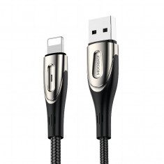 Cablu USB-A - Lightning Joyroom Sharp Series Cu Incarcare Rapida 3A 1.2m Negru S-M411
