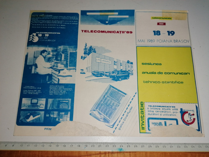 PLIANT MAI POIANA BRASOV 1989 -SESIUNEA DE COMUNICARI TEHNICO STIINTIFICE