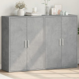 VidaXL Dulapuri, 2 buc., gri beton, 60x31x84 cm, lemn prelucrat 3276570
