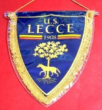 Fanion fotbal - US LECCE 1908 (ITALIA) - folie de protectie si dimensiuni mari 30X23 cm