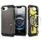 Husa iPhone 16e Spigen Tough Armor MagSafe, cenusiu