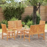 VidaXL Set de lounge pentru grădină 3 pcs Maro Lemn masiv de acacia