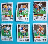TIMBRE ROMANIA L.P. 1344/1994 CAMPIONATUL MONDIAL FOTBAL S.U.A. SERIE SIMPLA, Nestampilat
