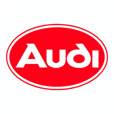 Sticker auto &amp;#039;&amp;#039;Audi logo&amp;#039;&amp;#039;, 18x16 cm, Rosu foto