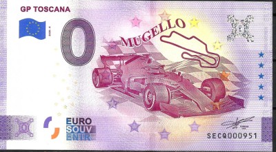 !!! RARR : 0 EURO SOUVENIR - ITALIA , MUGELLO , GP TOSCANA - 2020.4 - UNC foto