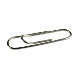 Agrafe pentru hartie - 100 Nickel-Plated clips | Milan