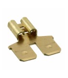 Adaptor terminal plat 6.3mm 0.8mm 1x mama 2x tata fara alama TE, TE Connectivity