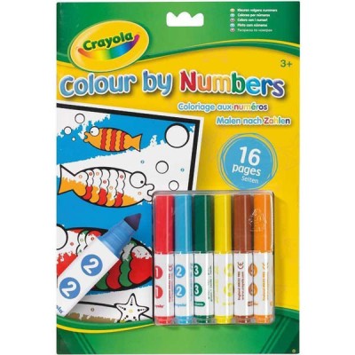 Carte de colorat Crayola, Sa Coloram Dupa Numere foto