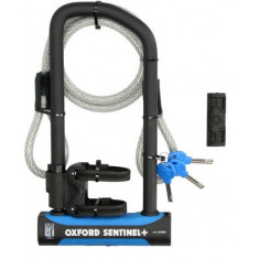 Antifurt Bicicleta Oxford Sentinel Pro Duo U-Lock 320mm x 177mm + Cable Otel Negru LK326