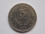 5 CORDOBAS 2000 NICARAGUA, America Centrala si de Sud