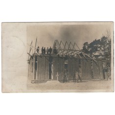 1916 - reconstructie pe front, vedere circulata