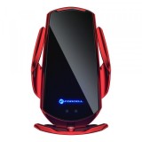 Incarcator Auto Wireless Forcell HS1 IR, 15W, 1.67A, Rosu, Universal