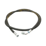 Furtun presiune DN10 2500 mm sertizat cu armaturi Breckner Germany, racord 1 M20x1,5 90 grade, racord 2 M20x1,5 drept