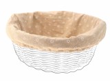 Husa Panza Cos Bicicleta Ovala 40x35x19cm Crem cu Flori