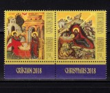 Cumpara ieftin RO 2018 ,LP 2219 , &quot;Craciun 2018 &quot; ,serie punte T II si tabs (sus sau jos!),MNH, Nestampilat