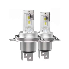 Becuri LED H4 50W 7500LM Canbus pentru Masini si Motociclete, Compatibile HB2 9003 P43T HS1, Alb Rece 5000K, 24 LED-uri, Plug &amp; Play, Iluminare Auto s
