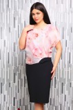 Rochie Eleganta Ria Negru Floral - 50Marimea, Yves