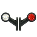 Set 2X Lampa Laterala LED 7.5cm, Pentru Gabarit 12v - 24v, Rosu, Alb 2XMAR761