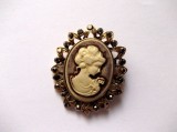Brose camee cu marcasite 39576