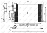 NRF 35974 EASY FIT Condensator, climatizare