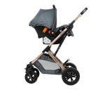 Carucior transformabil KikkaBoo 3 in 1 Kaia Dark Grey