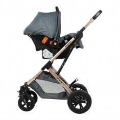 Carucior transformabil KikkaBoo 3 in 1 Kaia Dark Grey