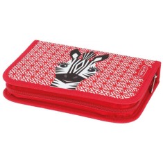 Penar echipat 31 piese, cu 2 clape, motiv Cute Animals Zebra, Herlitz