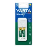 &Icirc;ncărcător VARTA Mini Charger 57656 cu 2 acumulatori AAA