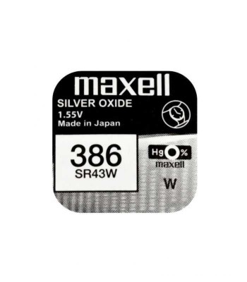 Baterie ceas Maxell SR43W V386 AG12 1.55V oxid de argint 1buc foto