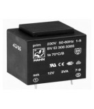 Traf 12Vac 250mA 3VA PCB capsulat