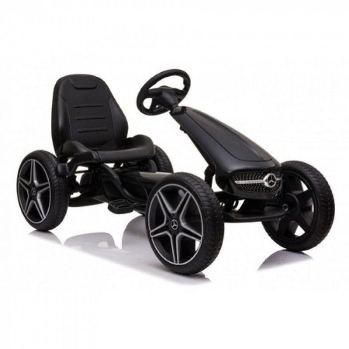 Kart cu pedale si roti EVA Mercedes Benz- Black