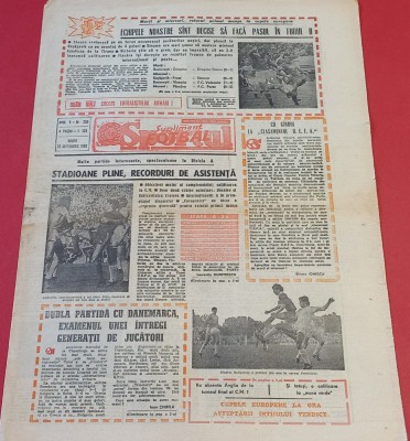 Ziarul Sportul supliment FOTBAL 22.09.1989 (cupe europene) foto
