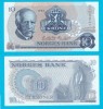 Bancnota Norvegia 10 Kroner 1984 Fridtjof Nansen UNC, Seria CZ5603693, P#36, Hartie, 125x65mm