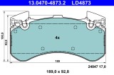 ATE 13.0470-4873.2 ATE Ceramic set placute frana,frana disc