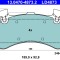 ATE 13.0470-4873.2 ATE Ceramic set placute frana,frana disc