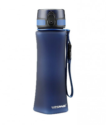 Sticla apa slim Uzspace Tritan, fara BPA cu capac 700ml albastru Handy KitchenServ foto