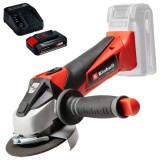 Einhell TE-AG 18/115 Li PXC + Starter Kit - Polizor unghiular 115 mm + Set 1 acumulator si incarcator Li-Ion 18 V 2.5 Ah