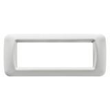 Rama Gewiss System GW22506, 6 module, alb, pentru priza / intrerupator
