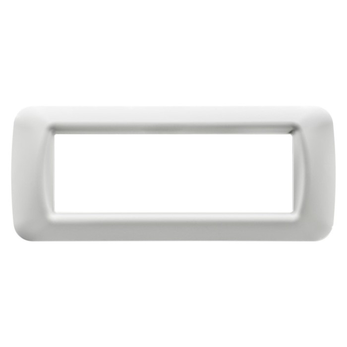 Rama Gewiss System GW22506, 6 module, alb, pentru priza / intrerupator