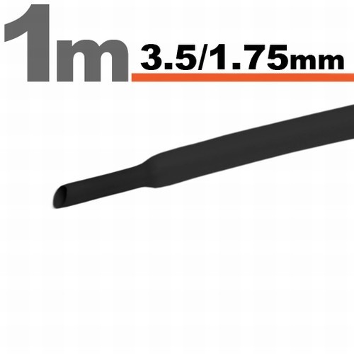 Tub termocontractibilNegru &bull; 3,5 / 1,75 mm Best CarHome