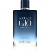 Armani Acqua di Gi&ograve; Profondo Eau de Parfum reincarcabil pentru bărbați 200 ml
