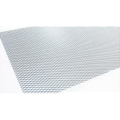 Plasa Tuning Argintie Crom 100x33cm