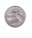 Moneda SUA 25 centi/quarter dollar 2015 P, Delaware Bombay Hook, stare buna, curata