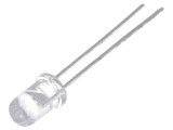 LED 5mm Ambră 5500-9300mcd 30&deg; Convex