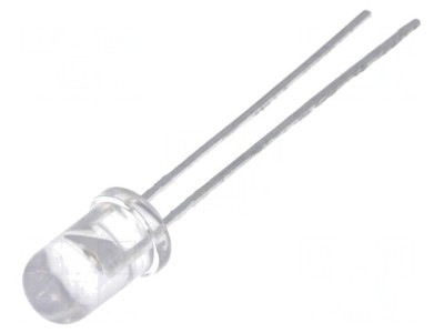 LED 5mm Ambră 5500-9300mcd 30&amp;deg; Convex foto
